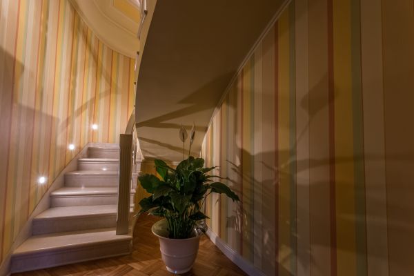 decorazione con fasce verticali colorate